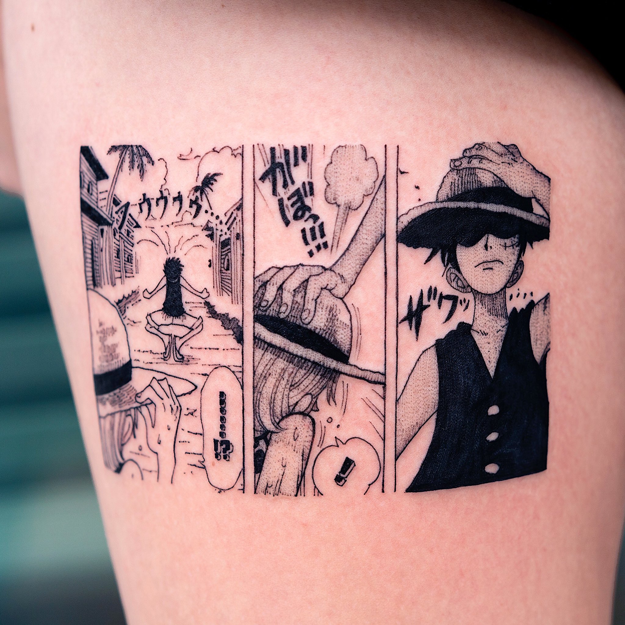 Tattoo France One Piece Encre Par Oozy Tattoo Tattoo Tattoos Tatouage Tatouages Onepiecetattoo