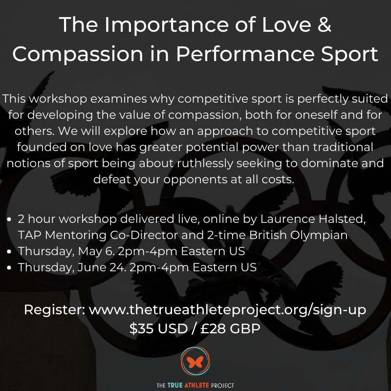 trueathleteproj's tweet photo. SIGN-UP TODAY to one of our unique online #athlete / #coach dev. workshops! https://t.co/YSLjSAcmcT

Learn from Sam (TAP Founder) &amp; Laurence (2-time British Olympian) as you explore new topics, enhance your #performance &amp; cultivate a more #compassionate society through #sport! https://t.co/9cEzNovzvb