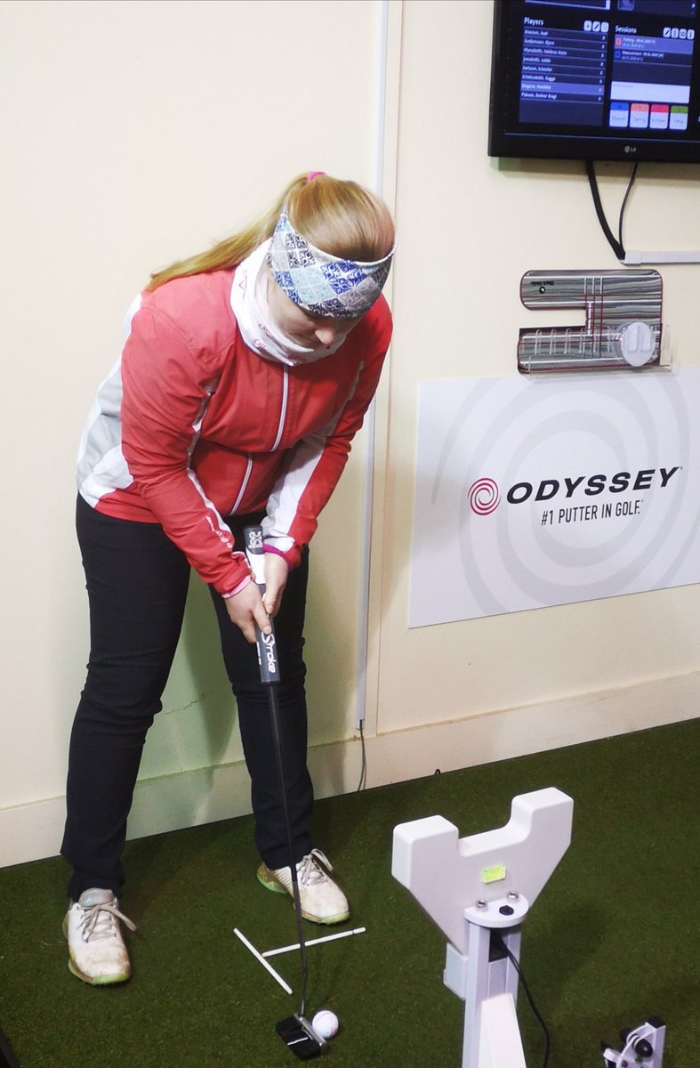 Some good work with Surrey County golfer Sarah Wilmore this morning with the her new custom fit putter <a href="/odysseygolf/">Odyssey Golf</a>. All looking good for the year ahead! #strokelab #moreconsistent