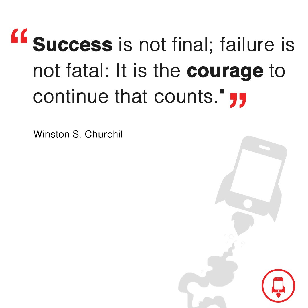 startappz's tweet photo. "Success is not final; failure is not fatal: It is the courage to continue that counts." - Winston S. Churchil
#startappz #quoteoftheday #success #failure #winstonschurchill https://t.co/wdXlOC9aKr