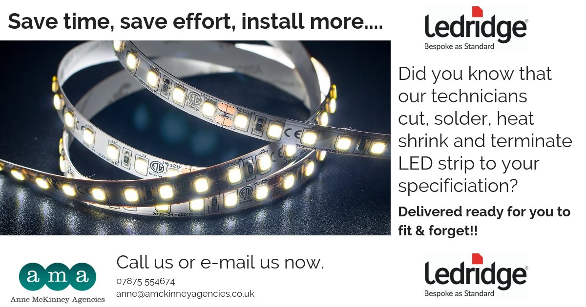 Our technicians cut, solder, heat shrink and terminate the strip to your specifications so you can just fit and forget on delivery.

If you have a project you want to discuss, we're here to help!

Call us NOW!

#bespokeasstandard #quickfit #ledtape #savetime