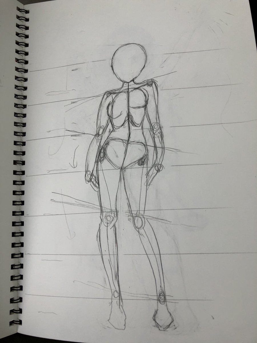 お絵描き4日目練習。オリキャラチャレンジ。パ-ツとかバランスがなんかwうんがんばろう。 