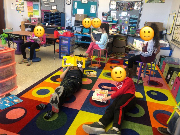 MissNeccuzi's tweet photo. We’ve been trying out some silent reading time as a break in the afternoon. The kids love it and so do I! https://t.co/I0vedpvrgP