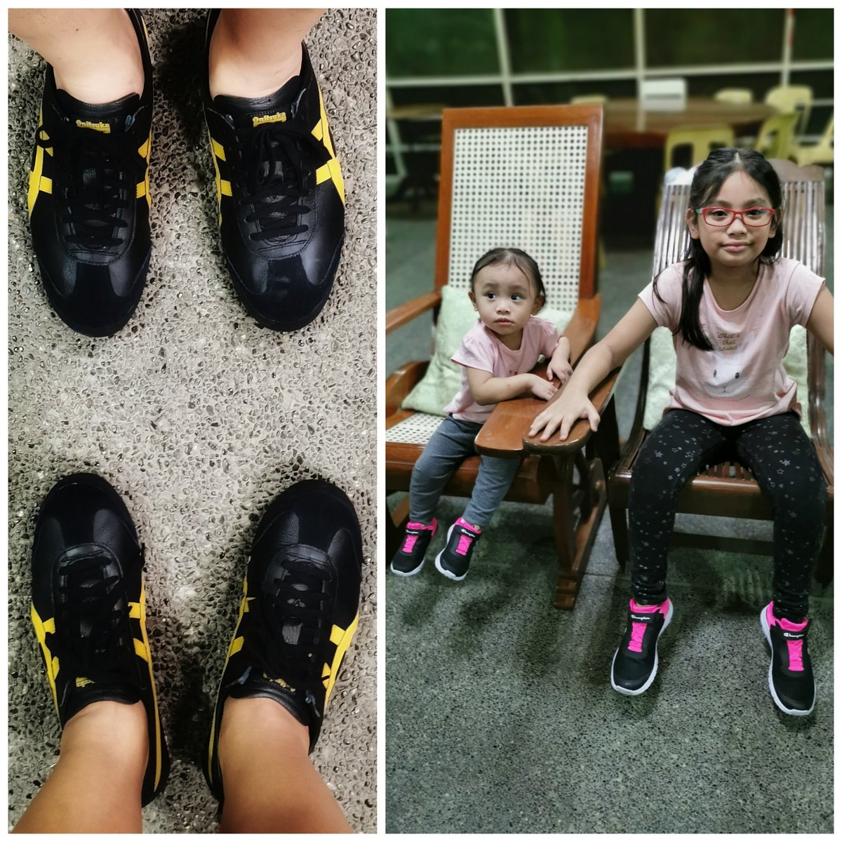 usenroute's tweet photo. Us En Route's twinning kicks for 2020. After much thought, we decided to get comfy shoes so we can go for longer walks together as a couple and be more active as a family. We all did 7 hours of walking today looking for the kiddos' matching shoes ๐ #family #newkicks #usenroute https://t.co/PnEgmhlk4O