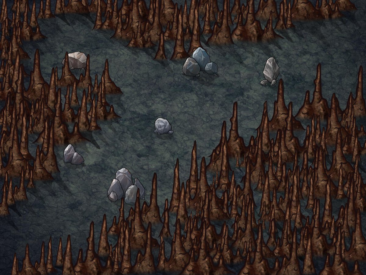 Avalon_20's tweet image. Estos son los mapas que usé en mi sesión de #drows de ayer, por si los queréis usar en alguna aventura. Un paso en una caverna, un bosque subterráneo y una caverna llena de lava con unas ruinas #RolGratis