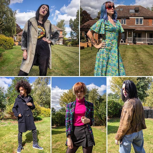 Got some lovely new pieces on DePop, beat the January blues and treat yourself to something unique 💜 📸 @keefstonehousephotography 
#rockyandkook #vintageshop #retrofashion #sustainablefashion #rewear #vintage #winterfashion bit.ly/36YltAw