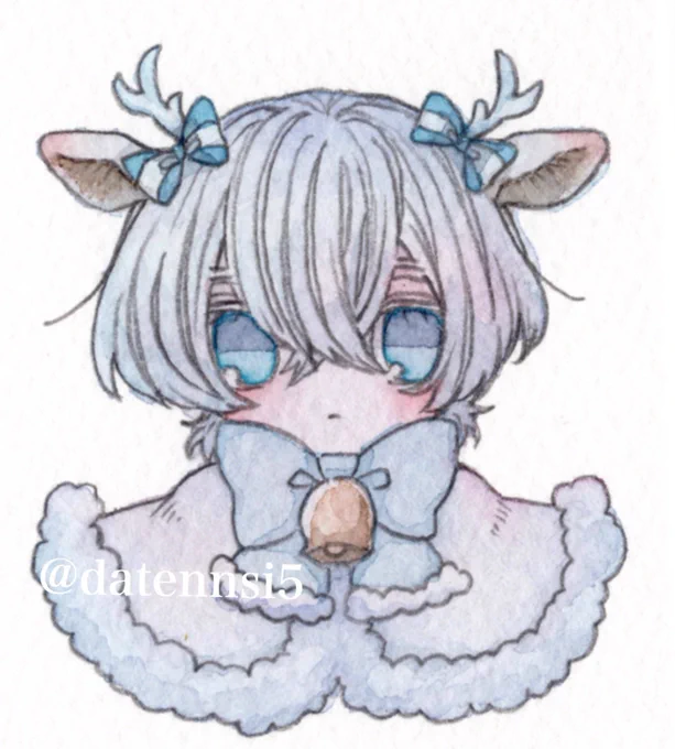 何も載せられる絵が無いのでクリスマス用に描いた
文くん雪くん哀くんを。

文くんと雪くんは、和系なのでクリスマス要素そんなに入れられなかった。
哀くんはホワイトトナカイです。 