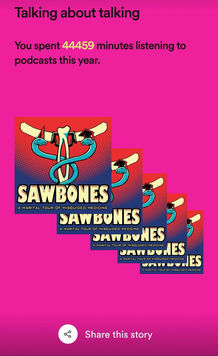 Oh hey look it's my favourite podcast <a href="/Sawbones/">Sawbones</a> recommended in the latest issue of Medical Writing from <a href="/Official_EMWA/">Official_EMWA</a> - glad to know it's a useful podcast for my job as I've already invested many hours and a <a href="/MaxFunHQ/">Maximum Fun HQ</a> subscription into <a href="/sydneemcelroy/">Dr. Sydnee Smirl McElroy</a> and <a href="/JustinMcElroy/">Justin “Hoops” McElroy</a>!
