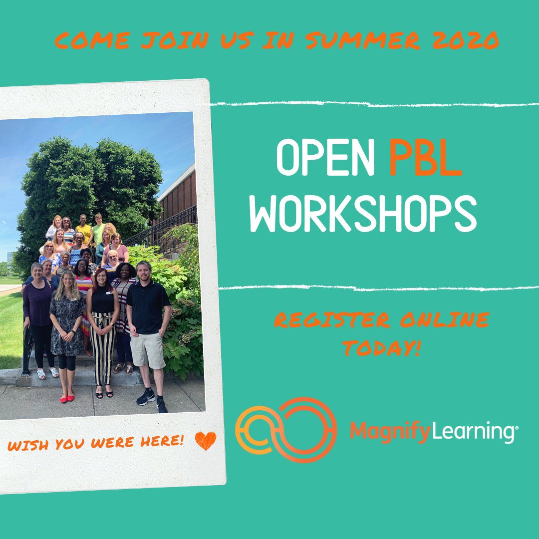 magnifylearning's tweet photo. Come join us this summer & be a part of our growing inspired familyπ§‘ Sign up Now: https://t.co/F3sgTVMFXw
#magnifylearning #pblworkshops #columbusteachers #indianapolisteachers #indianateachers #senecateachers #springfieldteachers #puntagordateachers #flteachers #pblsimplified https://t.co/QWMUUMEOo0