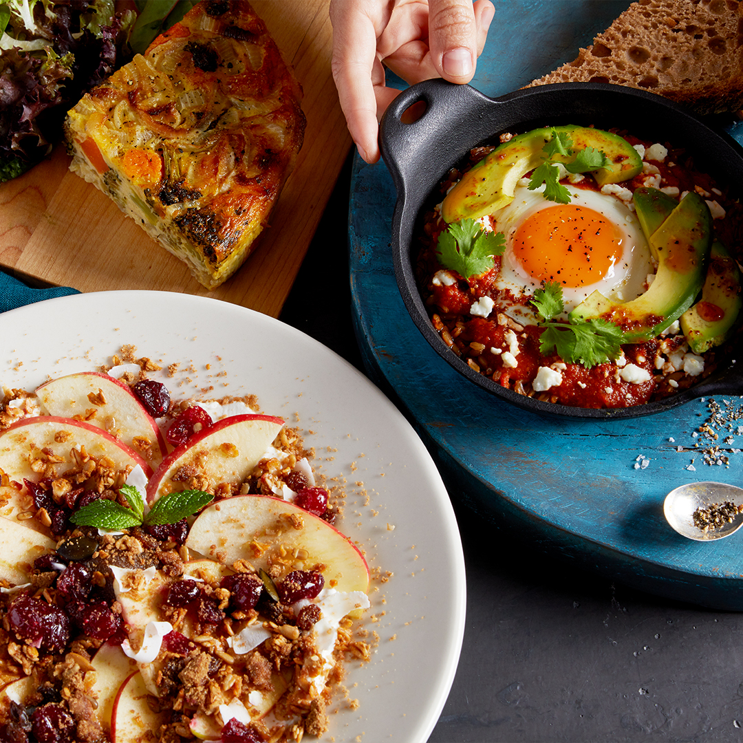 Last call for all Autumn favorites! Stop in for our Ancient Grain Shakshuka, Vegan 'Egg' Frittata, and Speculoos Comfort Bowl before our Winter Menu arrives.