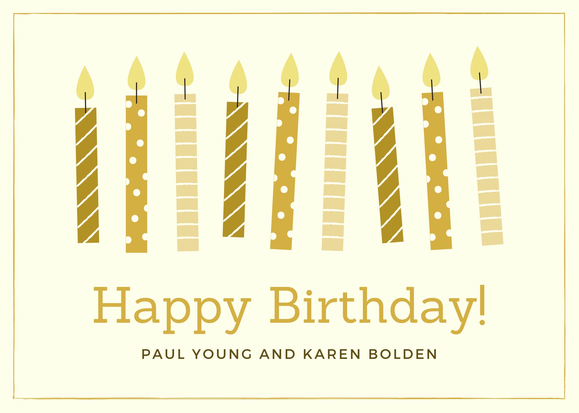 Happy Birthday Paul Young and Karen Bolden!  