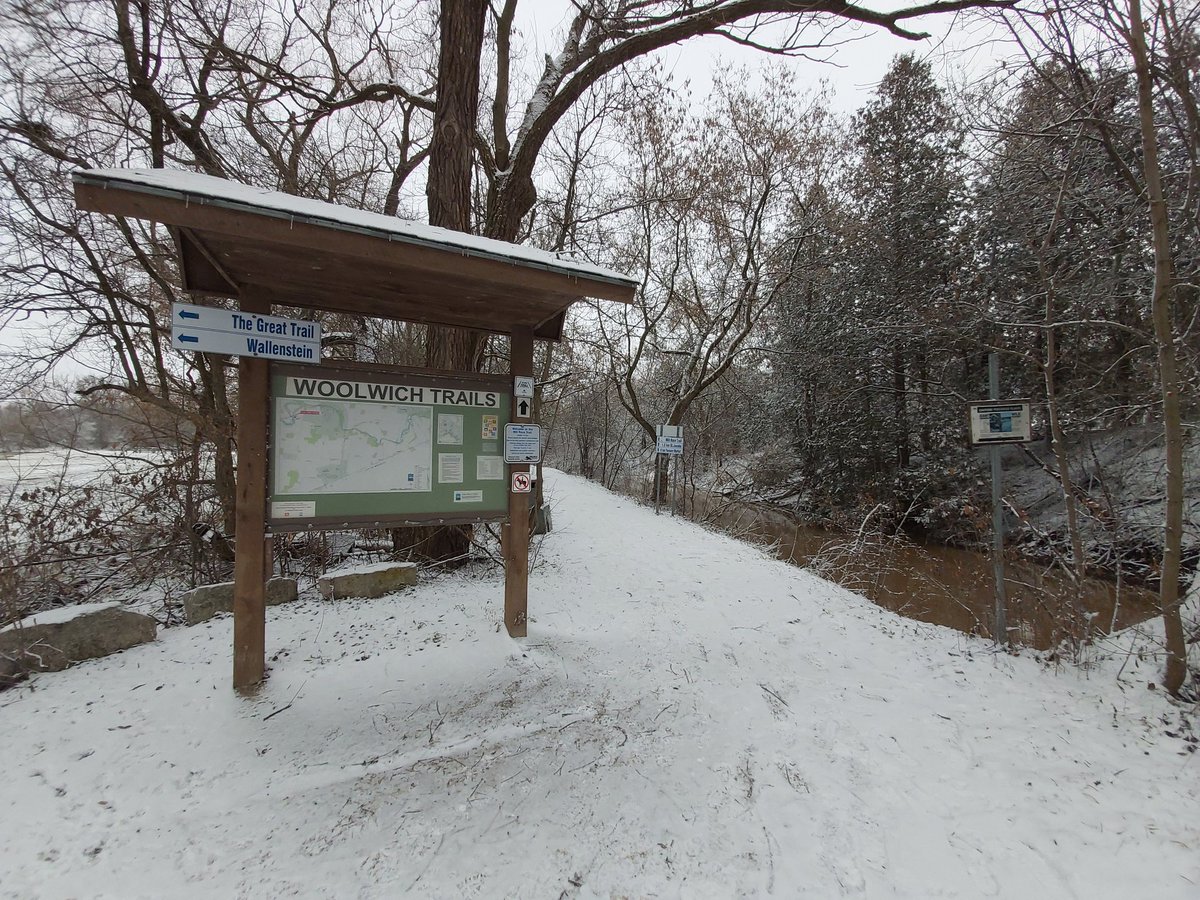 Be extremely caution on the St Jacob's millrace, trail and banks are very slippery with ice and snow