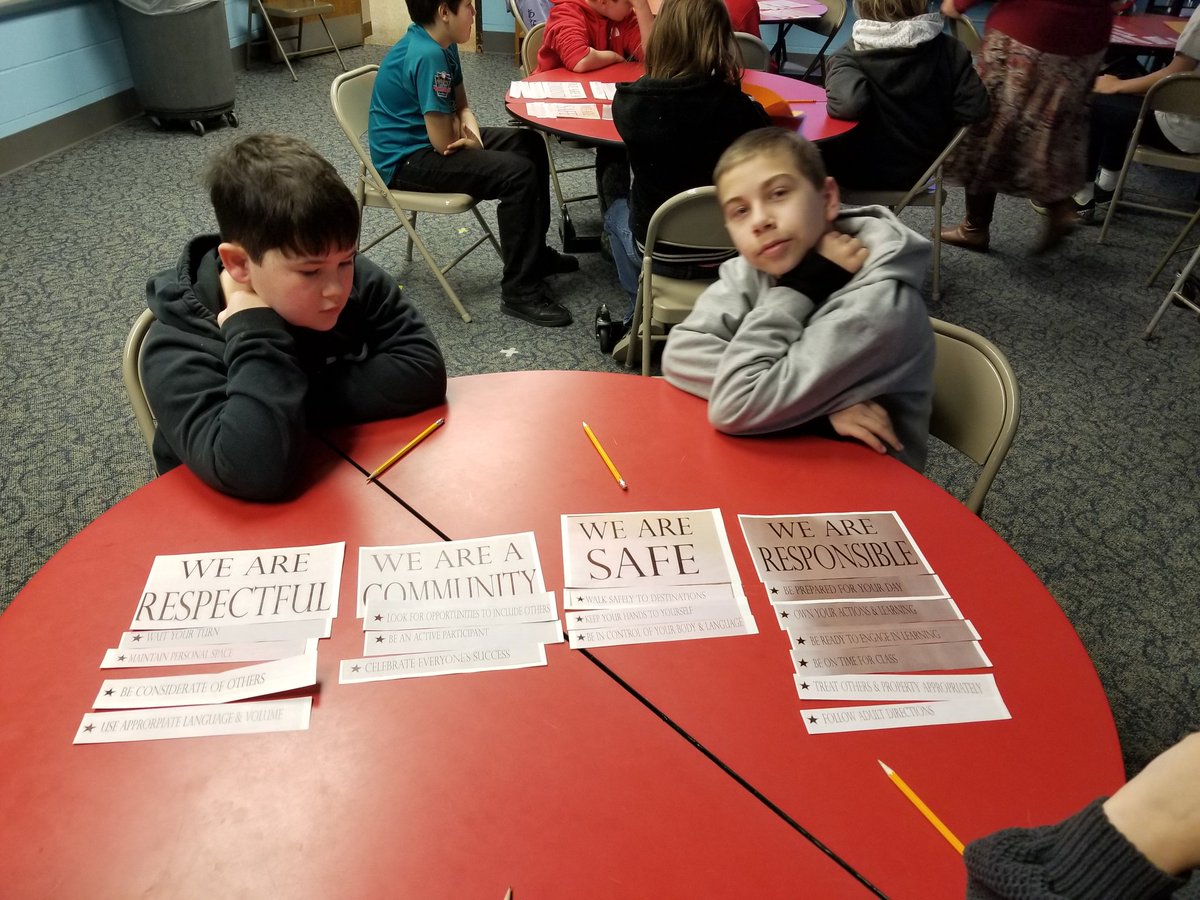 rivergirl156's tweet photo. Great Code of Conduct session with 1st period today! Kids engaged in great conversation about what it means to be SAFE, RESPECTFUL, RESPONSIBLE &amp;   COMMUNITY!  Thank you @taprinzi for a great morning. Kids loved it. #ChooseJoyNCSD #NCSDlearns @nms_sixth https://t.co/9hRJM9tTnA