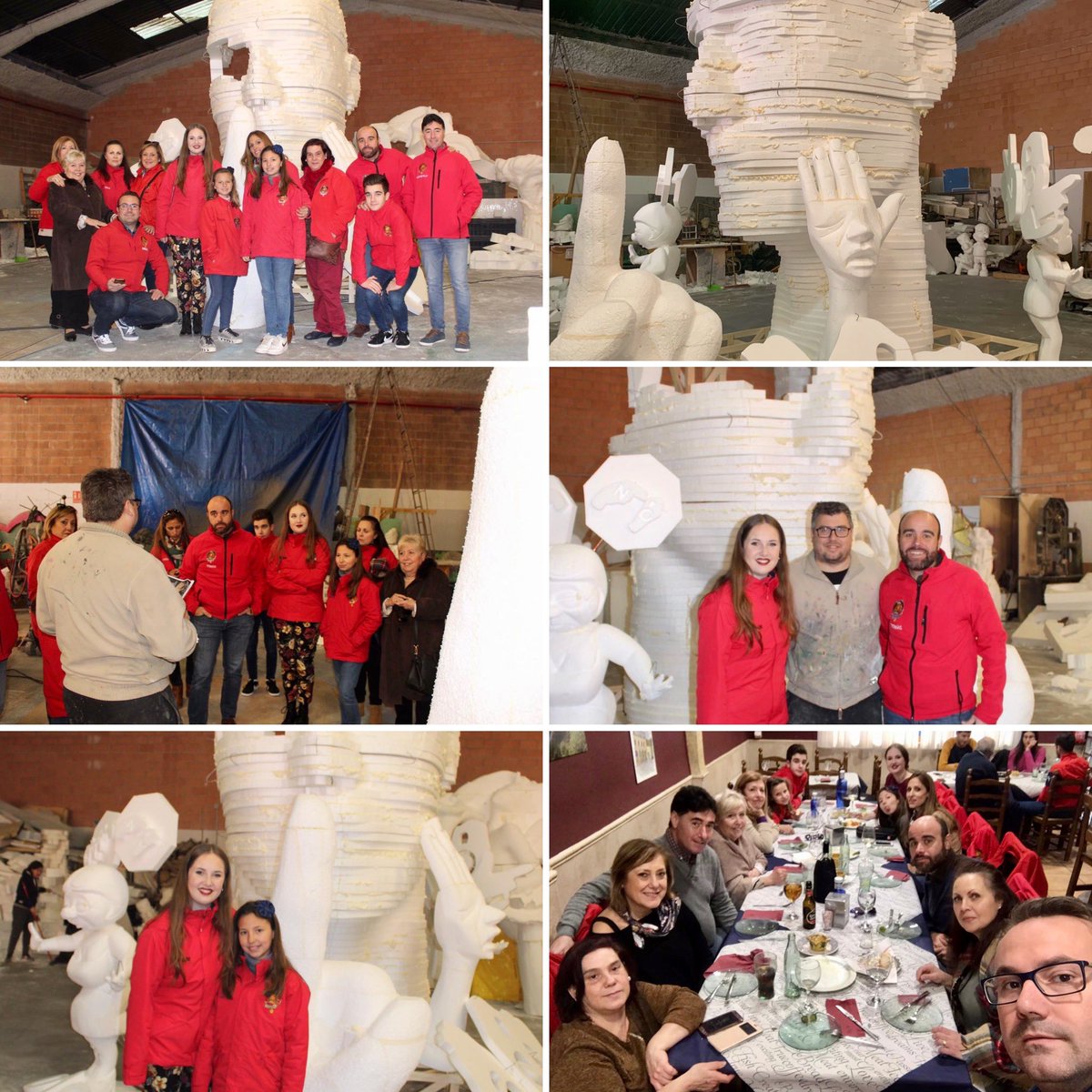 FallaFontanars's tweet image. Terminamos el fin de semana con la visita al artista Fede Molinero para ver nuestra falla grande #Fallas20 todo va tomando forma y seguimos soñando. #Fallas20 #FallesAreComing