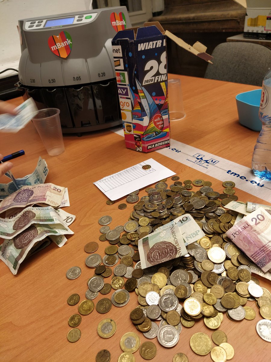 #TMEgrazWOŚP @tme_eu W tym roku pomagamy liczyć pieniądze zebrane przez wolontariuszy że sztabu WOŚP przy @p_lodz_pl !