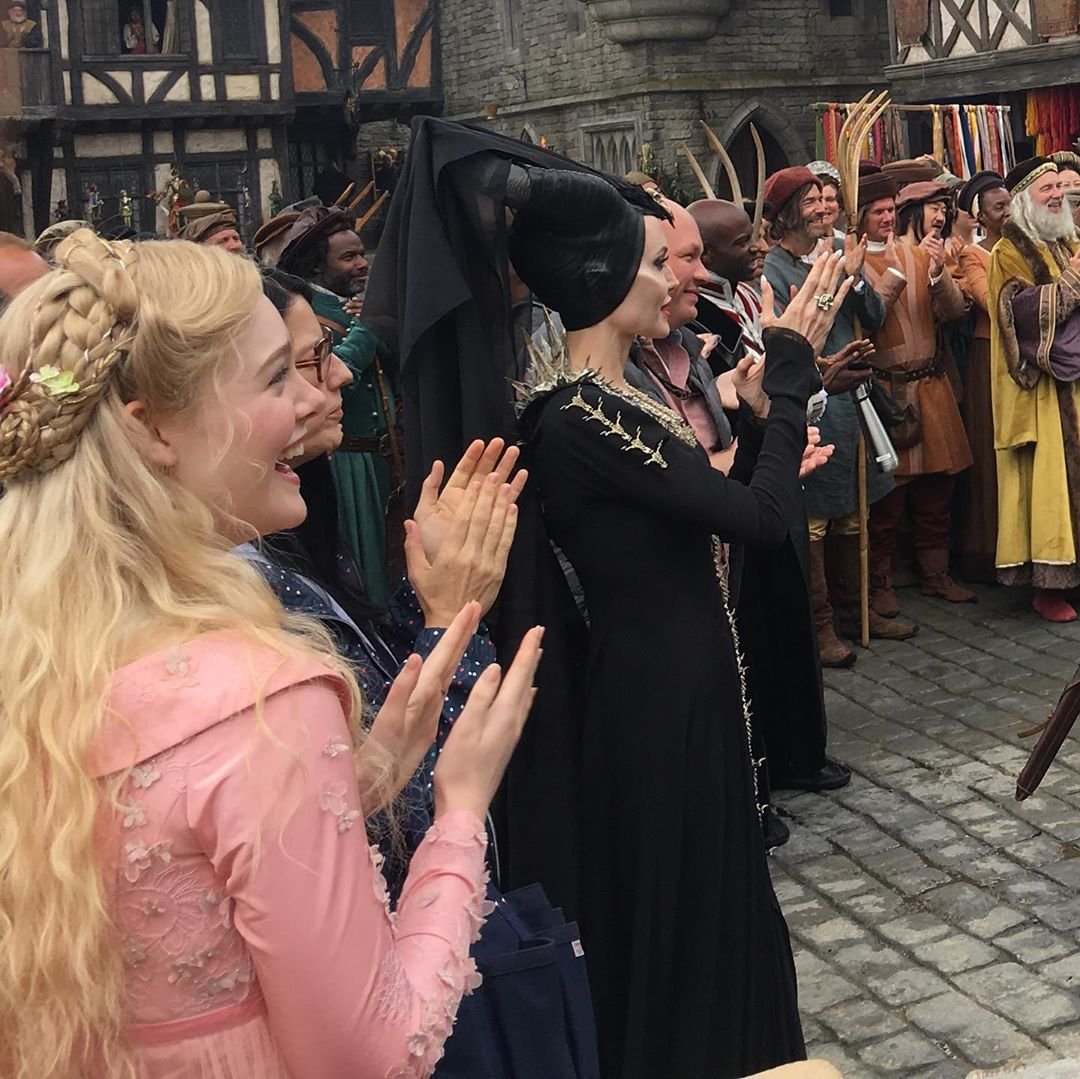 New/old: Elle Fanning on set of #Maleficent2