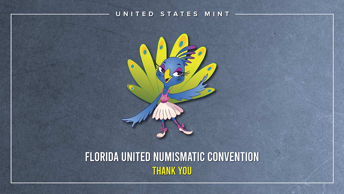 usmint's tweet image. THANK YOU to all who visited our booth this past week in #Orlando. We enjoyed meeting you. If you forgot to purchase something, or wish you had purchased more, orders may be placed 24/7 on our website at bit.ly/2SUGpV7. #FUN2020 @USMoneyfactory @ANACoins