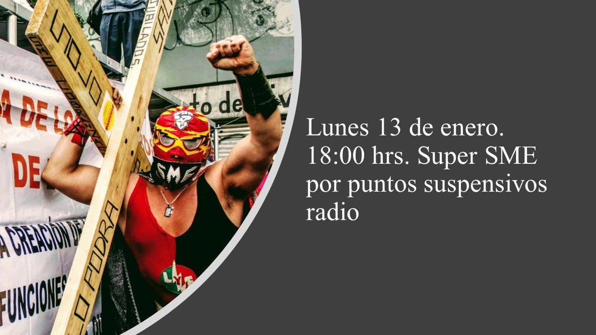 PuntoS_Radio's tweet photo. Este Lunes 13,  en punto de la 18 hrs...
#SuperSME
#PuntosSuspensivosRadio https://t.co/dWwZhe7sgF