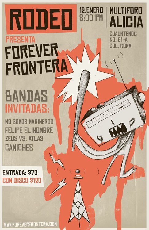 elrodeoway's tweet image. Hace un par de años presentabamos nuestro primer EP en el @multiforoalicio. El hermoso poster lo realizó @indiracolors 🌟 
BTW... RIP #LaParka 💀