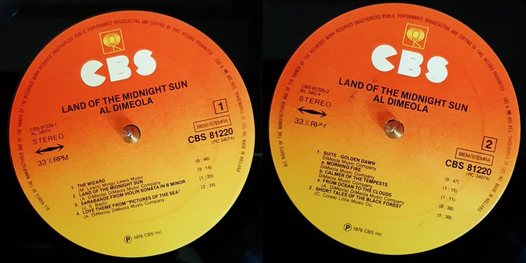 peeanopijloo's tweet photo. Al Di Meola – Land Of The Midnight Sun
Label: #ColumbiaRecords – PC 34074
Format: Vinyl, LP, Album, Santa Maria Pressing 
Released: #1976
Genre: #JazzRock
Style: #jazzfusion

#vinylrecordcollection #instarecords #instavinyl  #jazzfusionoftheday #percussions #drums #leadsolo https://t.co/yZ61KGJdAF
