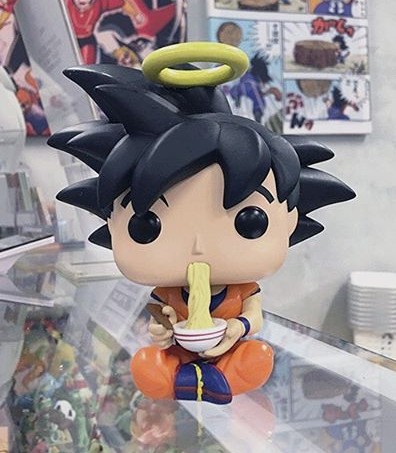 goku funko pop eating noodles
