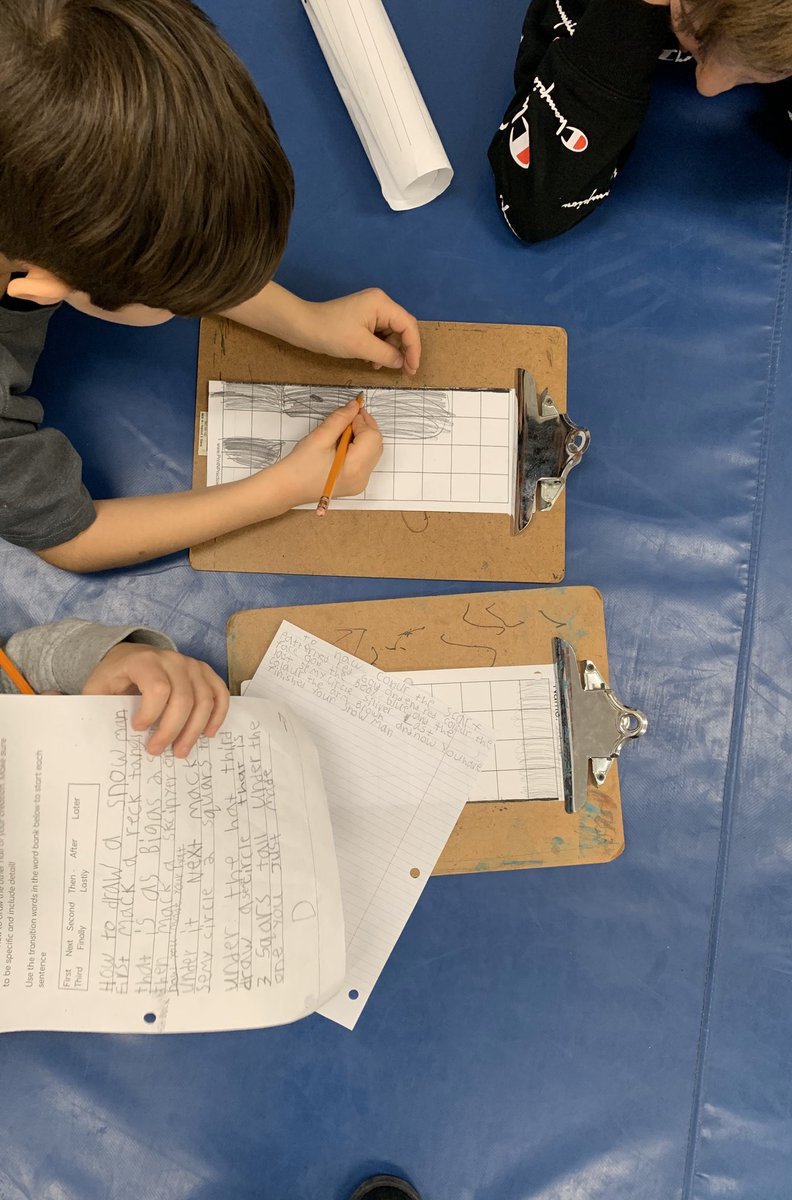 MsFHussain's tweet photo. Task: draw only 1/2 of a symmetrical creation. Record steps for how to draw other half. Orally guide  partner through drawing other half without seeing yours. = lots of giggles and aha moments. Explaining things is a lot harder than it seems! #math #literacy #crosscurricular https://t.co/sNqUMzKZSI