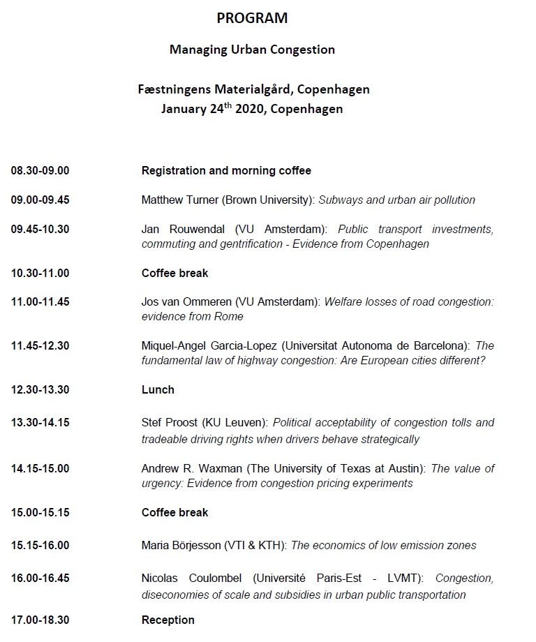 IsmirMulalic's tweet photo. Last chance to register for the 5th Kraks Fond Workshop on Urban Economics: Managing Urban Congestion https://t.co/rqVg3h3eAy https://t.co/KZgF5Ujm91