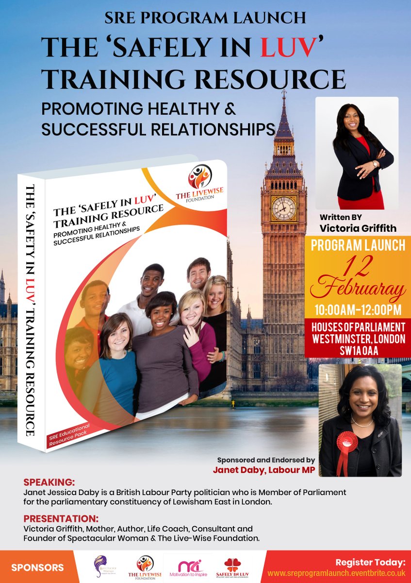 VictoriaInspir1's tweet photo. THE" SAFELY IN LUV" SRE PROGRAM IS FINALLY HERE AND WILL BE LAUNCHING IN THE HOUSES OF PARLIAMENT.

It's on Wednesday 12th February 2020 in the HOUSES OF PARLIAMENT, LONDON. https://t.co/I41Wfexsal https://t.co/1yEzu7wsy3