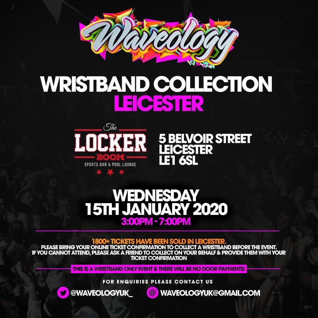 WaveologyUK_'s tweet photo. #Waveology
1800+ Tickets Sold βΌοΈβΌοΈβΌοΈ
Due To Extremely High Demand There Will Be A Wristband Collection This Wednesday In Leicester β
β
For Any Further Enquires Please DM Or Email Us π€ͺ
Tickets - https://t.co/aTQqQ4ts8D https://t.co/kibUmMsonK