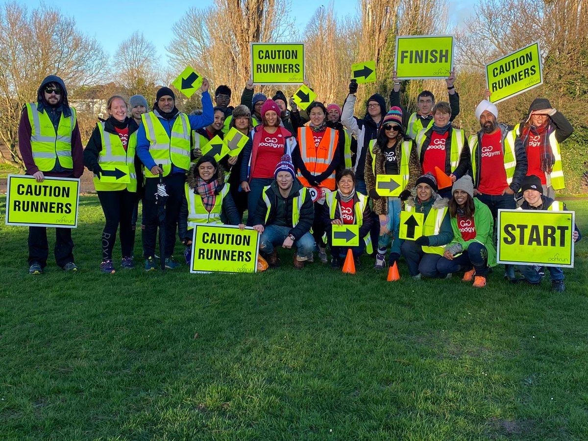 GoodGymSlough's tweet photo. This morning 20 GG’ers descended on #juniorparkrun @salthill to help the juniors get round the 2km course 😇 

Special shout out 🗣 to Run Leader Sutyee who completed her 50th Good deed today 💪 #gooddeeds #sloughcommunity https://t.co/RGdmlwvxED