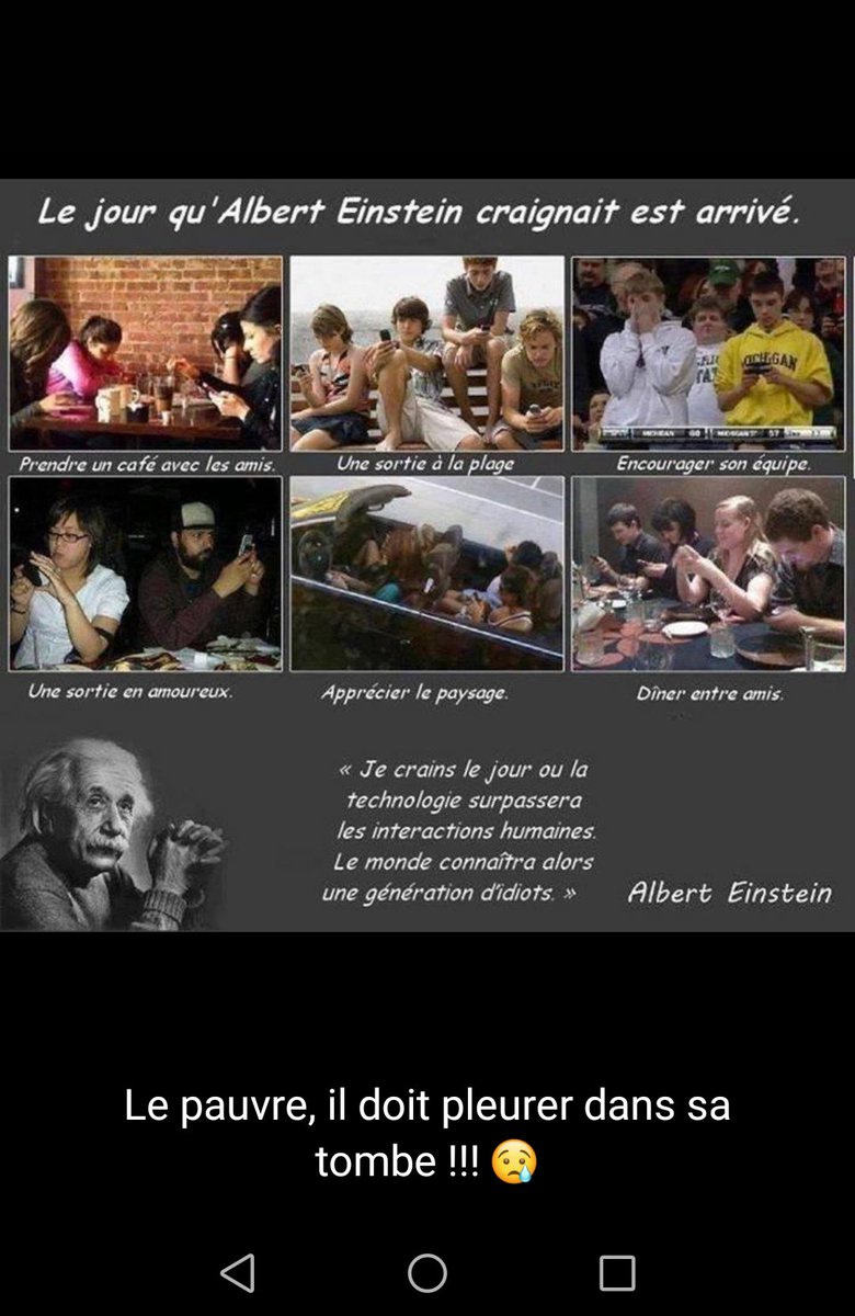 gbt_penelope's tweet photo. Ce jour est arrivé...
#mort #âme #téléphone #technologie #Einstein #monde #peopple https://t.co/9Wlrl29Oyx