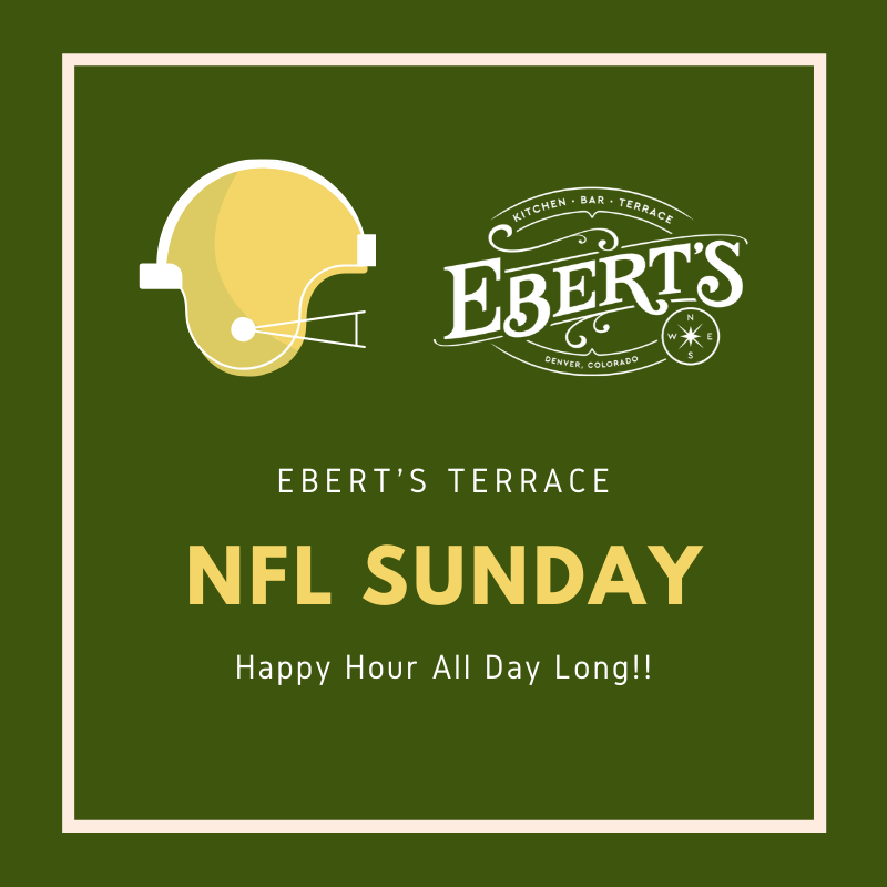EbertsTerrace's tweet photo. Come watch football at Ebert's! We've got HAPPY HOUR ALL DAY 🍻

#NFLSunday #FootballSunday https://t.co/3OjclHLjj1
