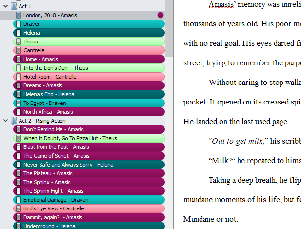 By_EmilyRae's tweet photo. I LOVE using @ScrivenerApp to organize my manuscript. It makes it easy to organize and color coordinate chapters, it helps me put my thoughts down in a way that actually make sense! Who else uses Scrivener?😁

#WritingCommunity #Scrivener #WritingOrganization https://t.co/SJgstcGHJz