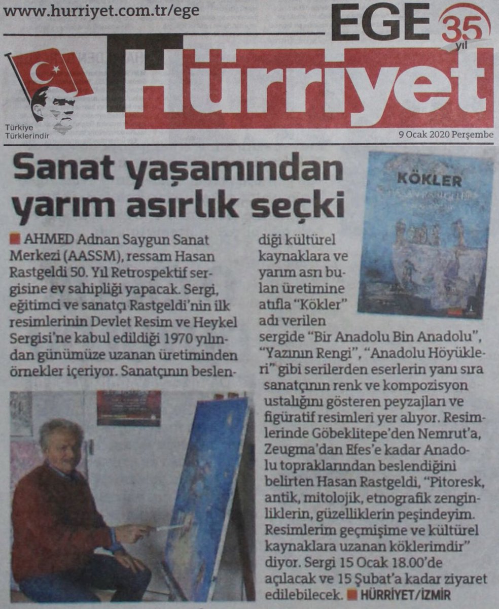 AASSM_'s tweet photo. 3️⃣Basında #AASSM. #İzmirBüyükşehirBelediyesi #sergi #konser #müzik #karikatür #haber #basın #gazete #sanat #cartoonsforfuture #SanatİzmireÇokYakışıyor @izmirbld https://t.co/82erDhzDAS