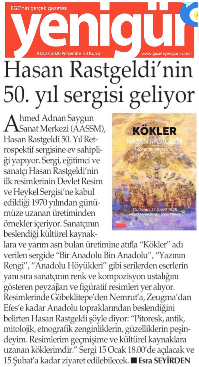 AASSM_'s tweet photo. 3️⃣Basında #AASSM. #İzmirBüyükşehirBelediyesi #sergi #konser #müzik #karikatür #haber #basın #gazete #sanat #cartoonsforfuture #SanatİzmireÇokYakışıyor @izmirbld https://t.co/82erDhzDAS