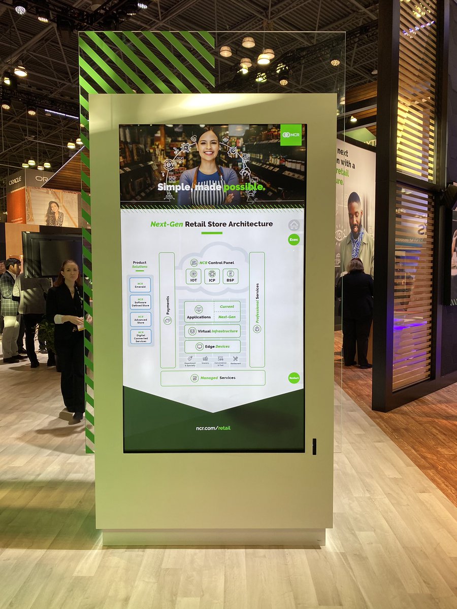 Our Next Generation #Retail Store Architecture enables you to manage your stores more easily &amp; innovate quickly with less cost – see it at @NCRCorporation’s #NRF2020 booth 4619. We promise good coffee, cookies and amazing #retail tech vision that’s within your reach.  #ncrlife
