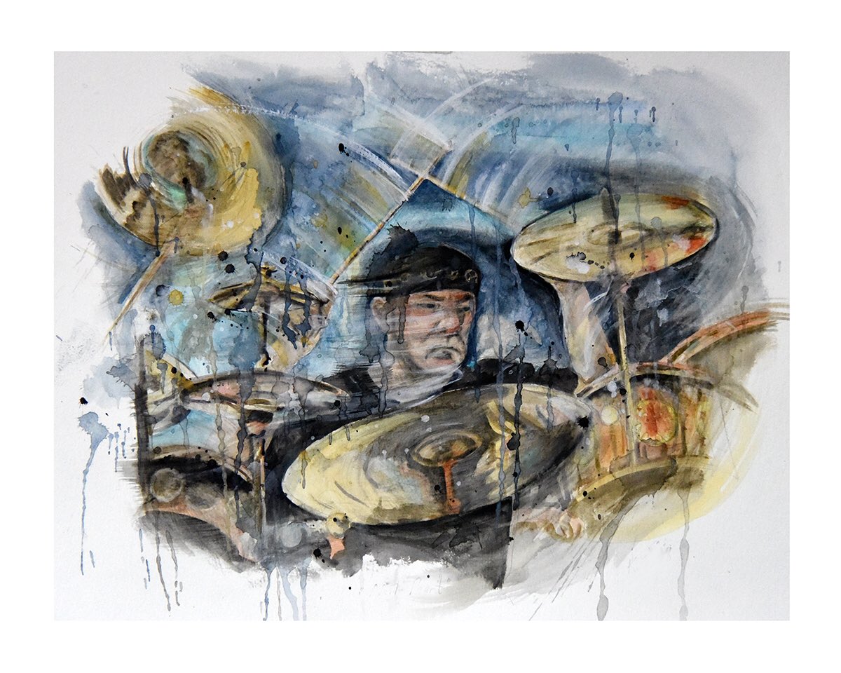 kishstudio's tweet photo. RIP Neil Peart 1952-2020
Watercolour painting https://t.co/rS4bG08GGj