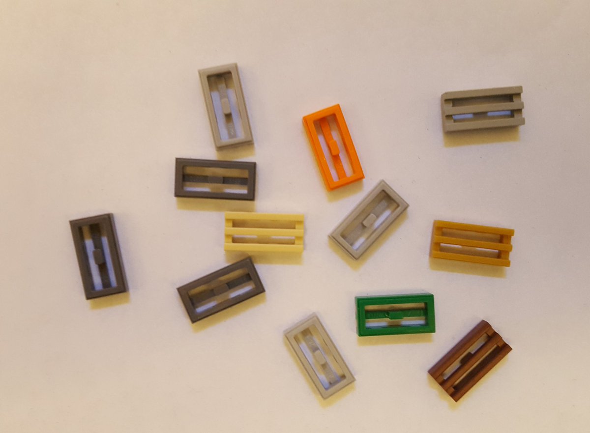 PaulCzege's tweet photo. I've always been surprised how common this particular #Lego piece is. It's in so many colors and so many sets use it. But it's never structural. It's basically visual noise. https://t.co/o5rYlMoFZ1
