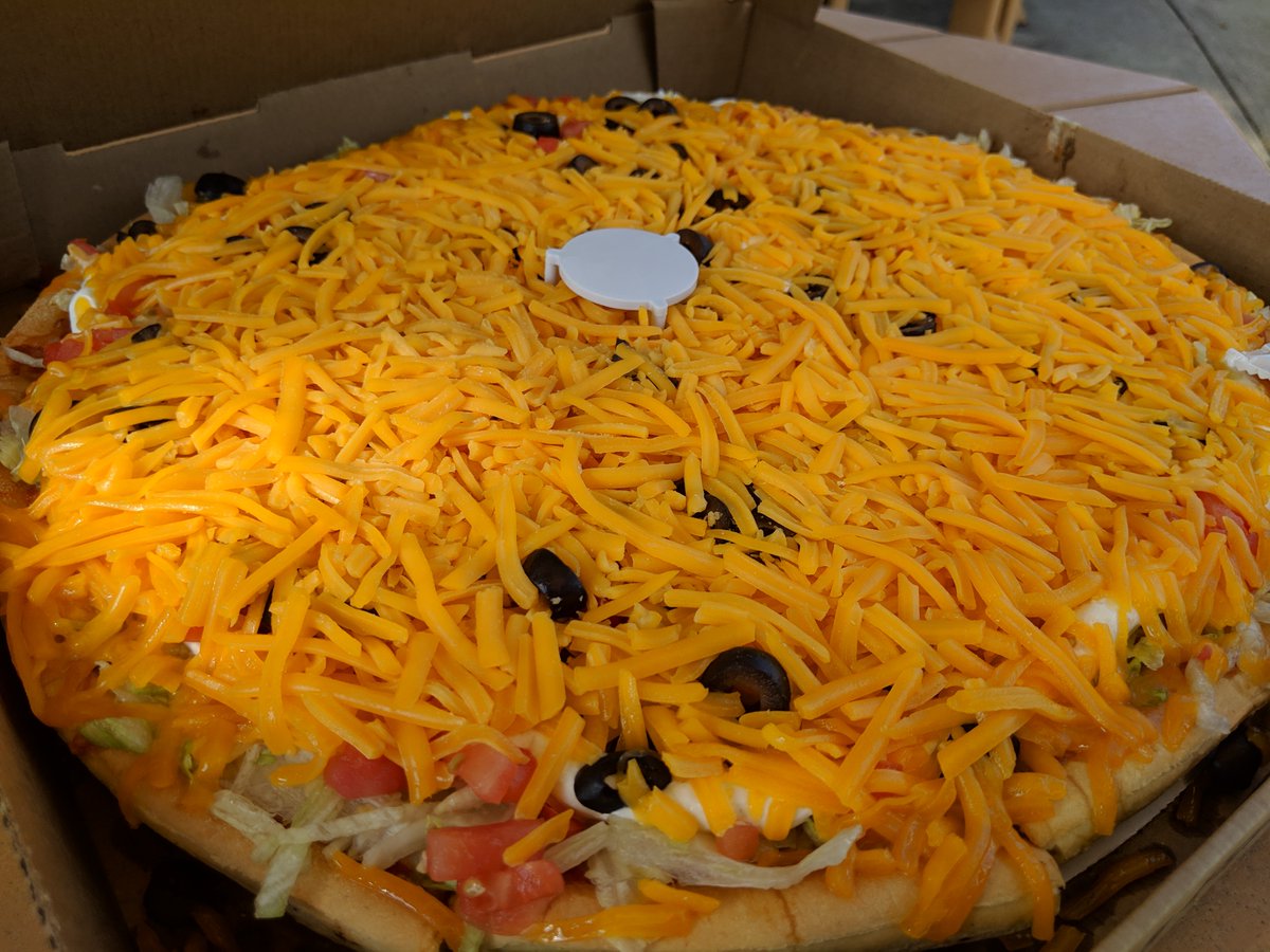 Super Combo Taco Pizza #TacoPizza  #Godfathers <a href="/godfatherspizza/">Godfather's Pizza</a> #Dayton