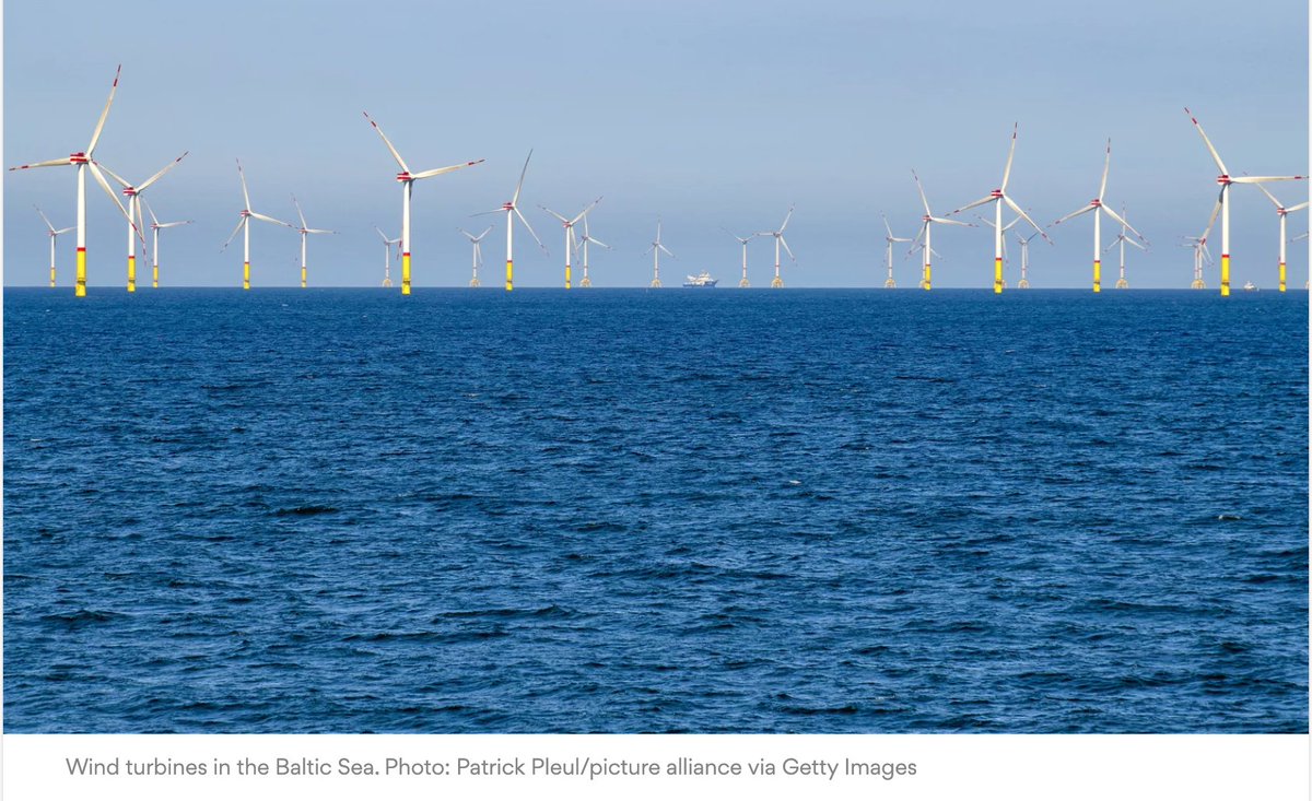 SustainingTimes's tweet photo. "Denmark generated almost half of its electricity from wind in 2019."  #renewables #RenewableEnergy #cleanenergy #Windenergy #sustainable #sustainability #windtechnology #Greenhousegases #offshorewindfarms #WindPower #energy #Denmark #electricity #wind  https://t.co/Zy7BVn9ynv https://t.co/F8u9eIxKk2