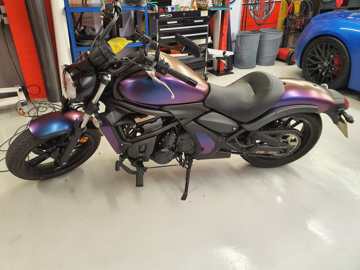 Looking sweet in its new suit!