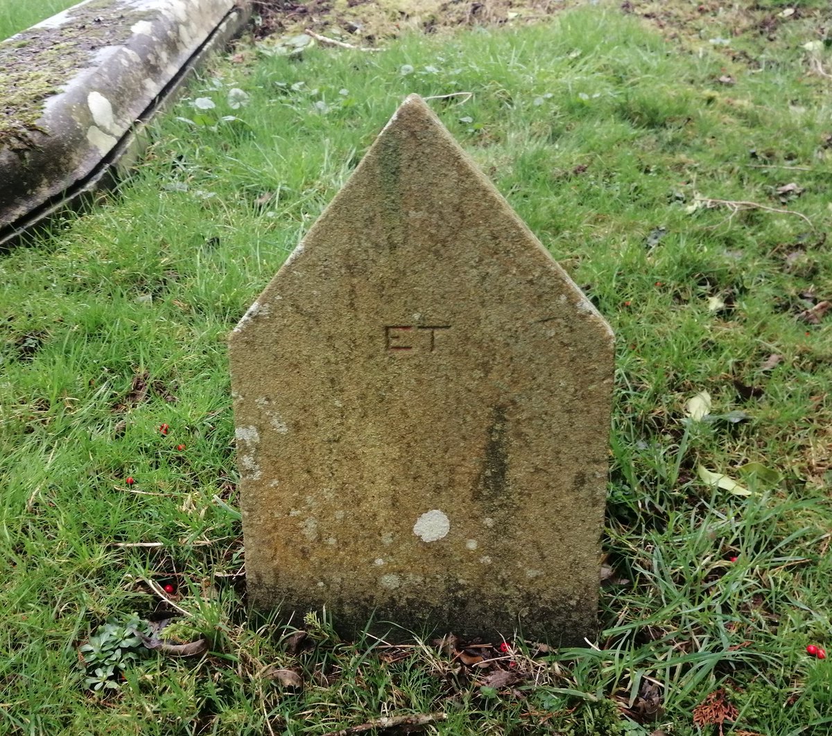 An example of a pauper/low-income gravemarker at St Mary's Church, Coity.  #Wales  #History