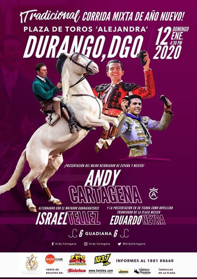 Seguimos con la temporada, hoy, en la Plaza de Toros “Alejandra” al lado del rejoneador Andy Cartagena y del novillero Eduardo Neyra, lidiando astados de Guadiana. 

¡Los espero!