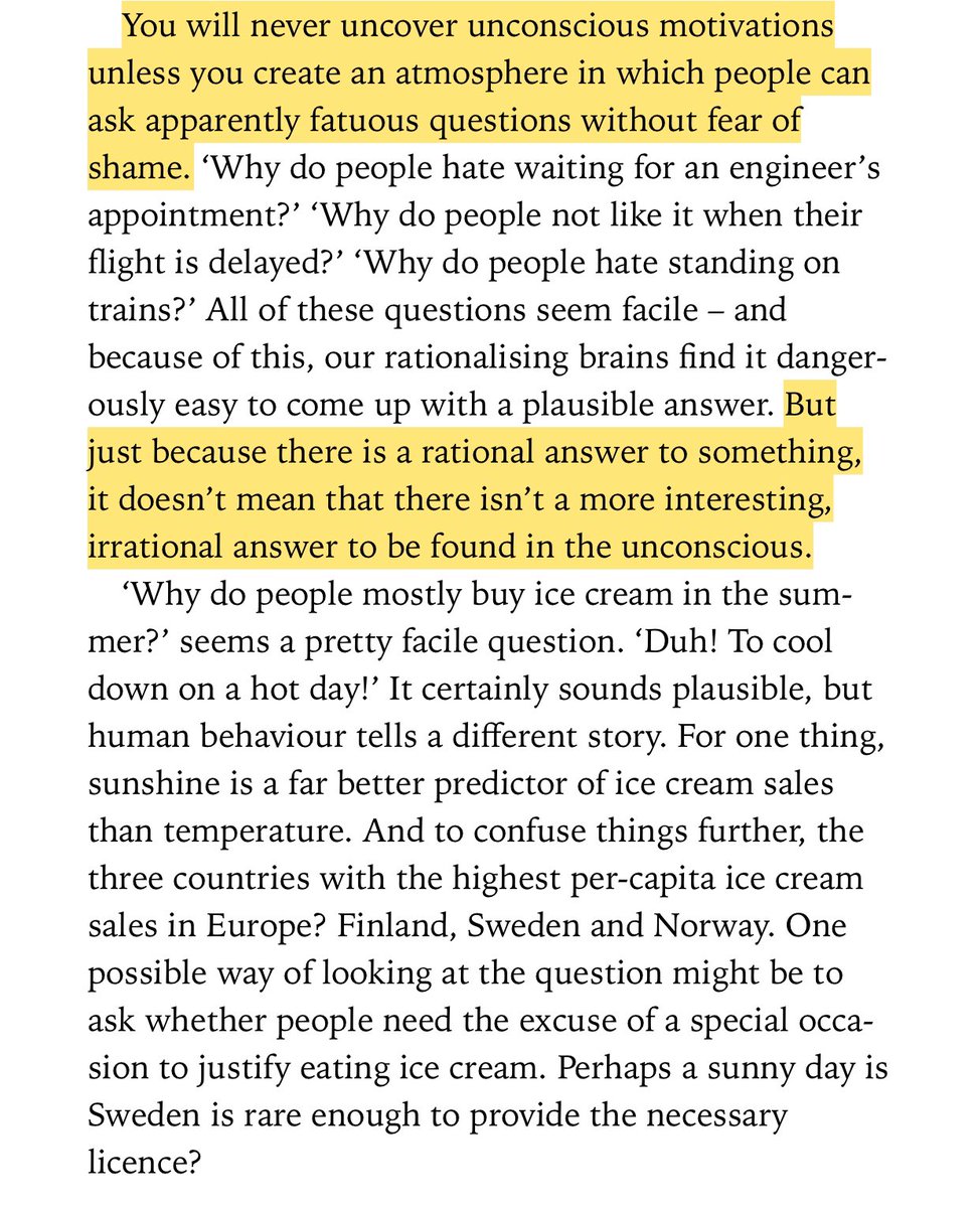 “Just because there is a rational answer to something, it doesn’t mean that there isn’t a more interesting, irrational answer to be found in the unconscious.”