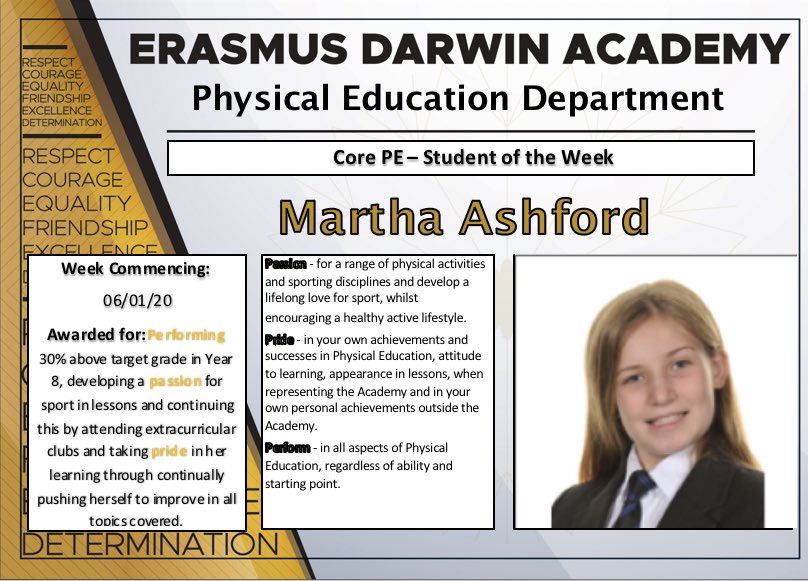 Well done Martha, we are very proud of you #weareEDA #proudtobeEDA