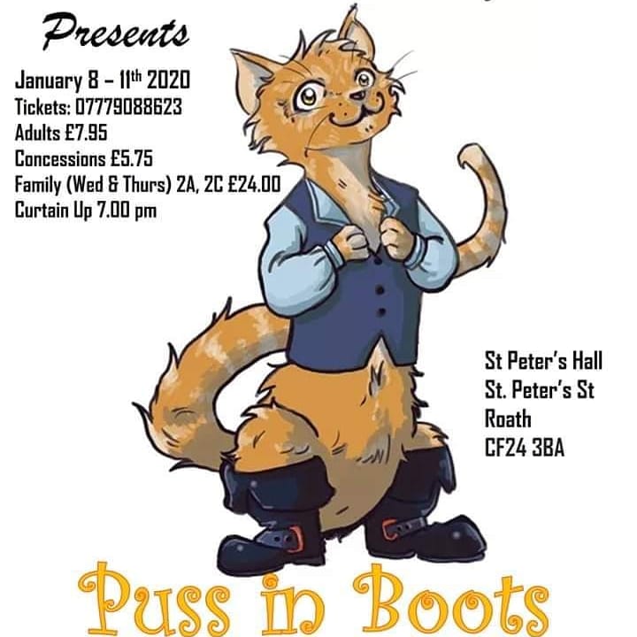 Leecutleractor's tweet photo. Thoroughly enjoyed my first time on stage with #stpetersplayers performing #pussinboots. Learnt sooooo much from the amazing cast ! Even more special that my kids loved it and got to meet their favourite characters.#actorslife #acting #stage #pantomime https://t.co/K2STijyvCO