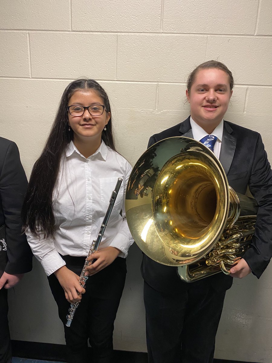 RockvaleMSband's tweet photo. Extremely proud of Michelle and Dallas on their amazing performance with the Mid-State Gold Honors Band. ⁦@RMSRavens⁩ #flutetuba https://t.co/dyOkdS8T6z