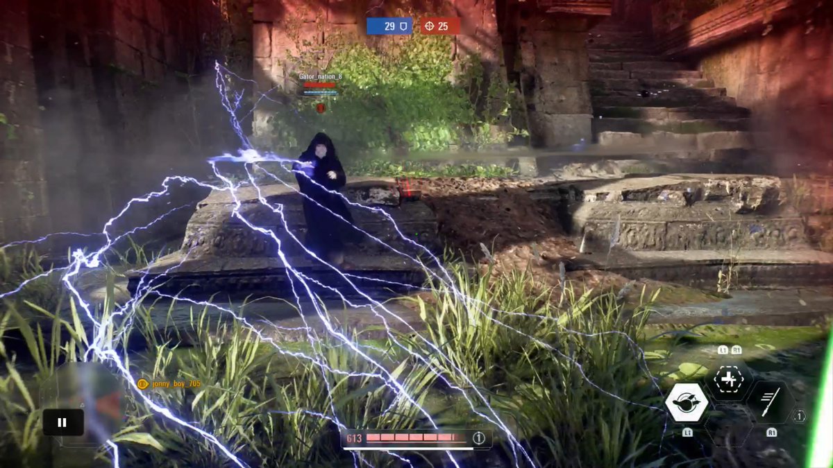 j0nnybrav0gam3r's tweet image. POV Zap! #MasterYoda #ForceLightning #EmperorPalpatine #Yavin4 #PS4share