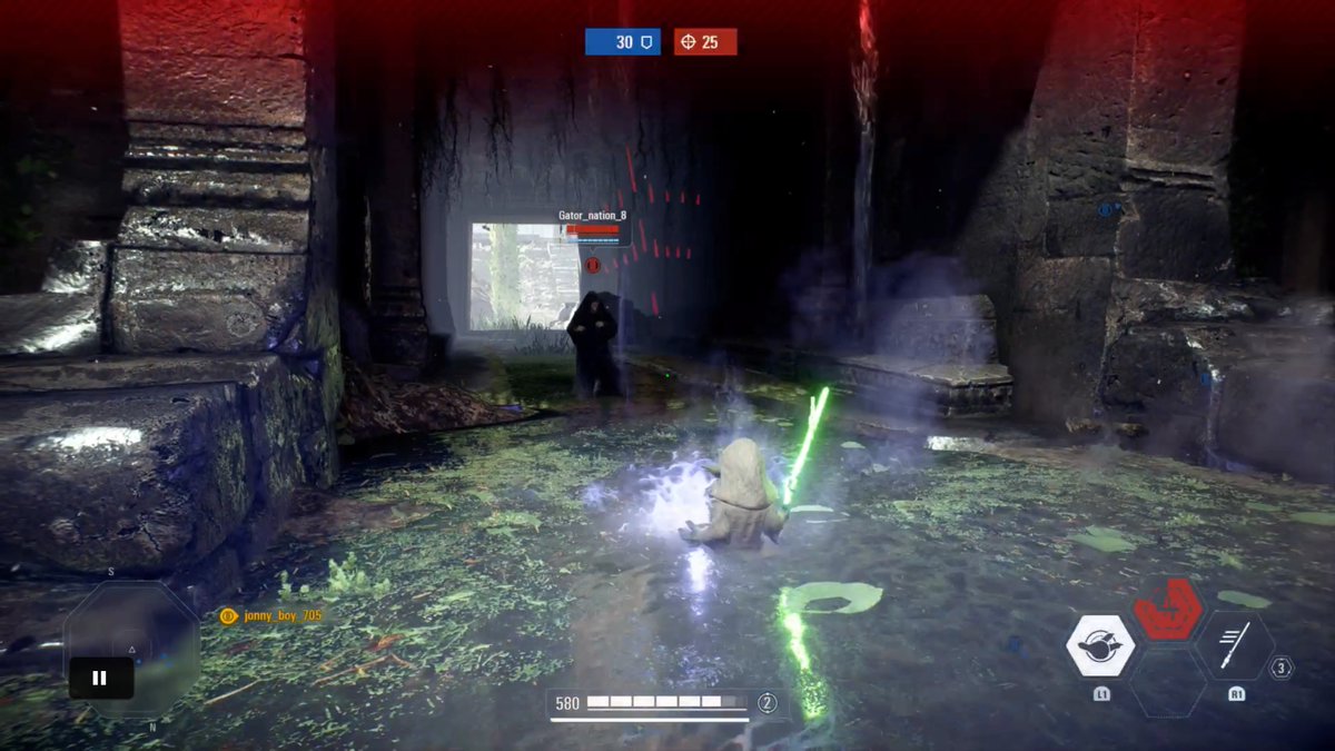 j0nnybrav0gam3r's tweet image. POV Zap! #MasterYoda #ForceLightning #EmperorPalpatine #Yavin4 #PS4share