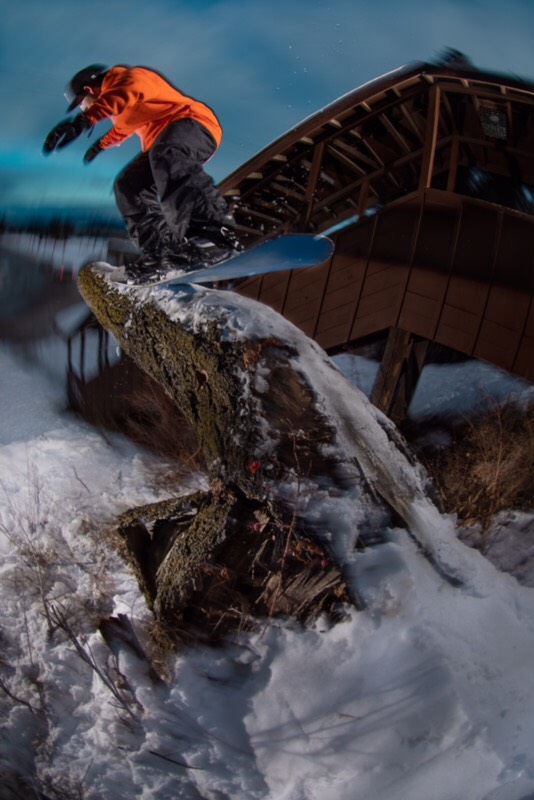 k2snowboarding's tweet photo. Got his permit, so Adam Franks decided to operate a #K2Medium on a stump. Nosepress 👃 | Liam Glass 📷 #K2Snow #K2Medium https://t.co/BEqG6WPKtx